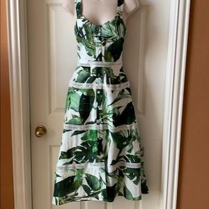 Gianni Bini Palm Leaf Sundress Size 2